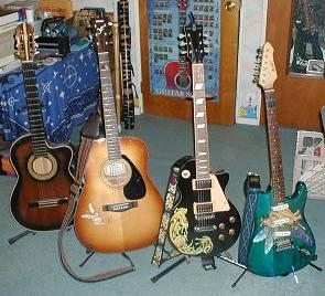 My guitar collection, thus far